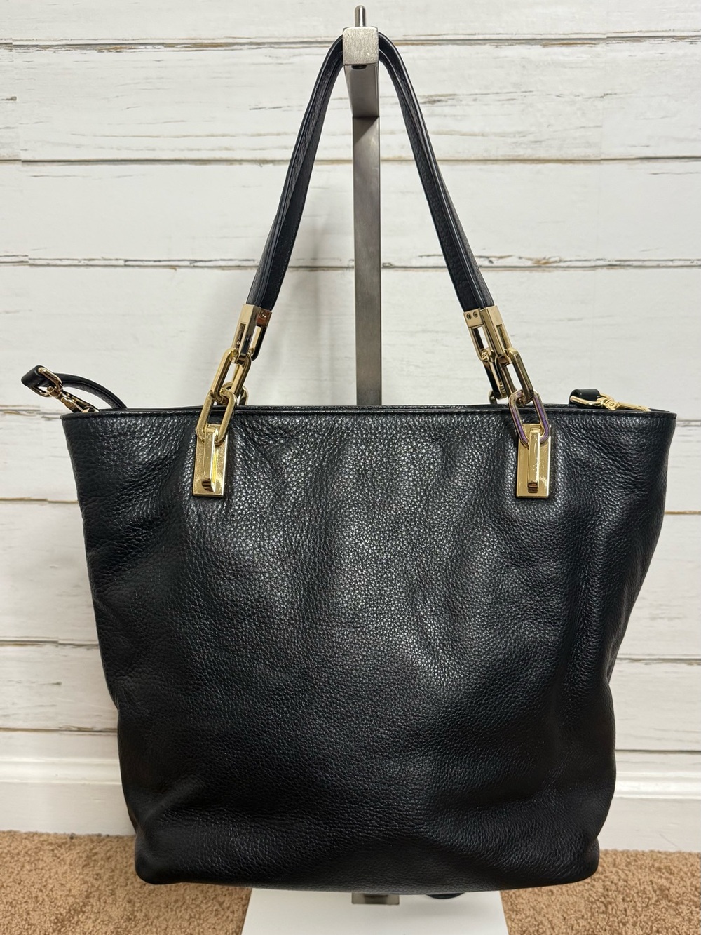 Michael Kors Black Pebbled Leather Bag - Picture 6 of 13